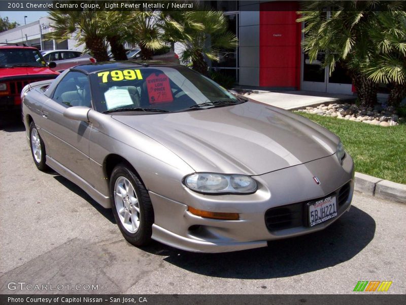 Light Pewter Metallic / Neutral 2001 Chevrolet Camaro Coupe