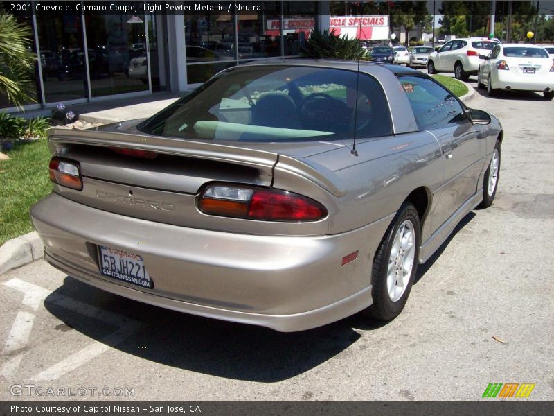 Light Pewter Metallic / Neutral 2001 Chevrolet Camaro Coupe