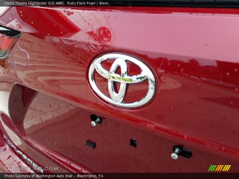 Ruby Flare Pearl / Black 2020 Toyota Highlander XLE AWD