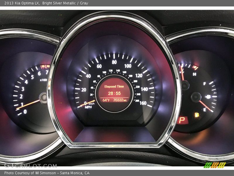 Bright Silver Metallic / Gray 2013 Kia Optima LX