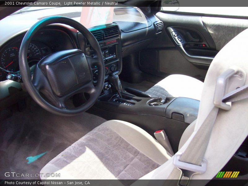 Light Pewter Metallic / Neutral 2001 Chevrolet Camaro Coupe
