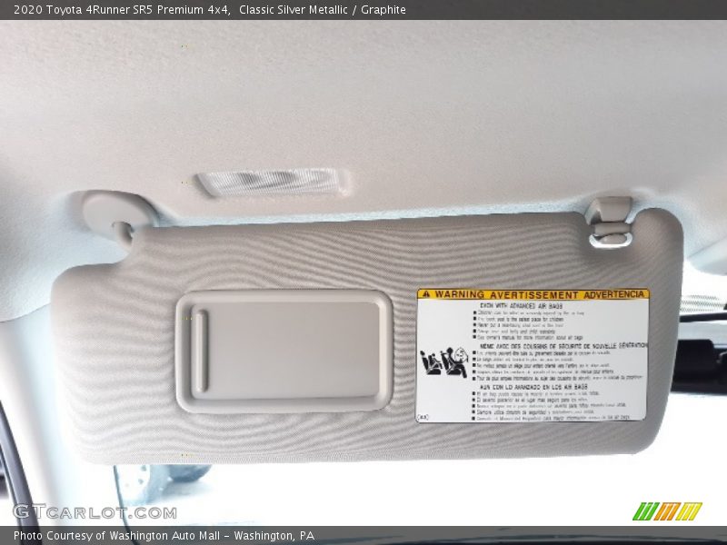 Classic Silver Metallic / Graphite 2020 Toyota 4Runner SR5 Premium 4x4