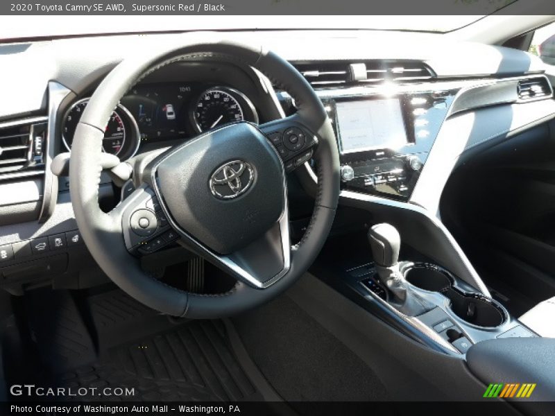 Supersonic Red / Black 2020 Toyota Camry SE AWD