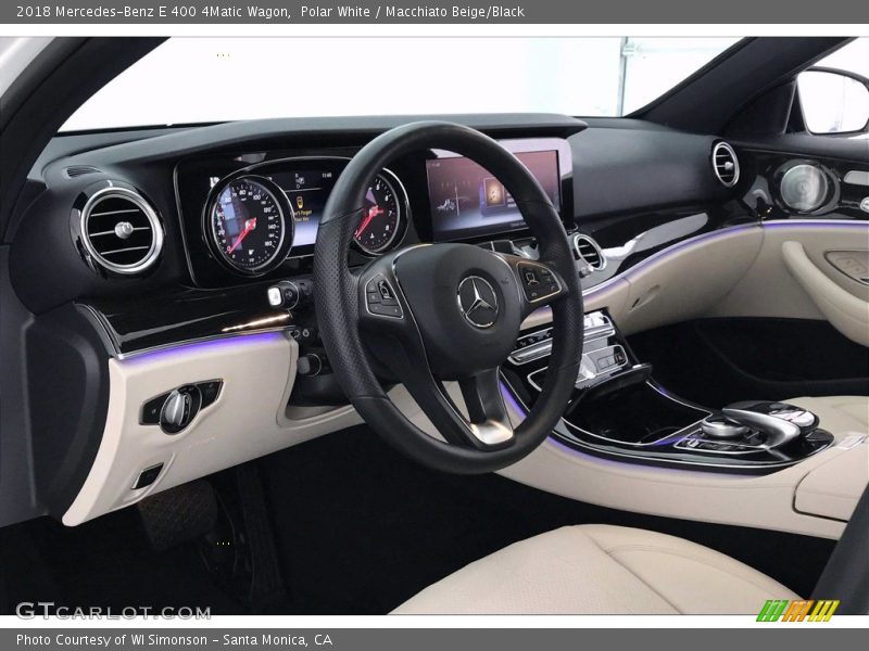 Polar White / Macchiato Beige/Black 2018 Mercedes-Benz E 400 4Matic Wagon