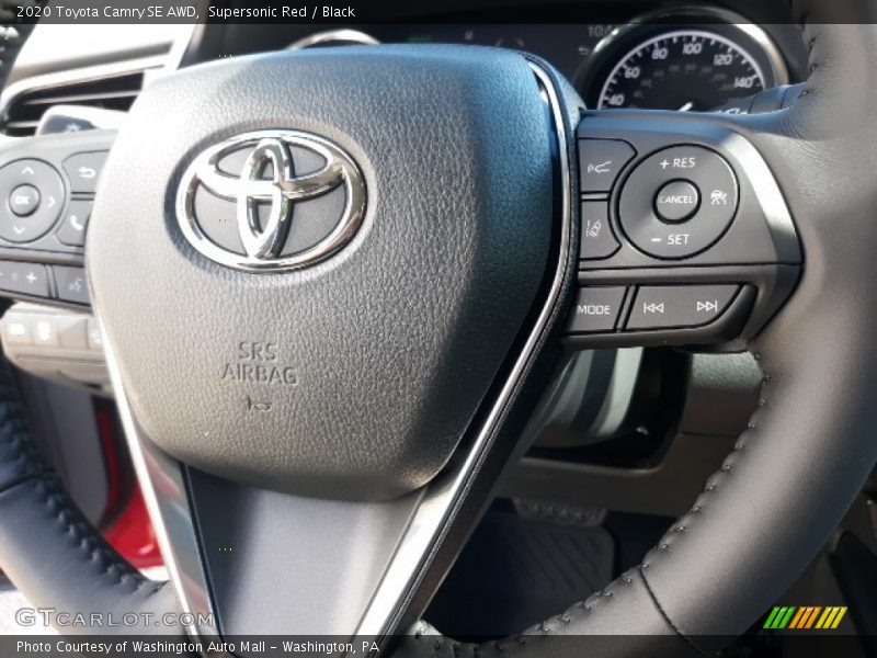 Supersonic Red / Black 2020 Toyota Camry SE AWD