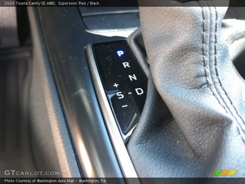 Supersonic Red / Black 2020 Toyota Camry SE AWD