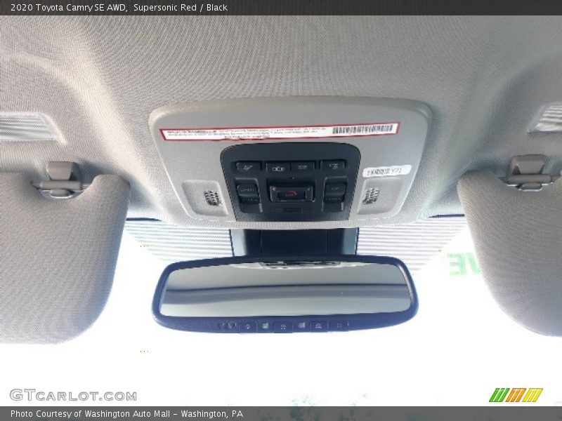 Supersonic Red / Black 2020 Toyota Camry SE AWD
