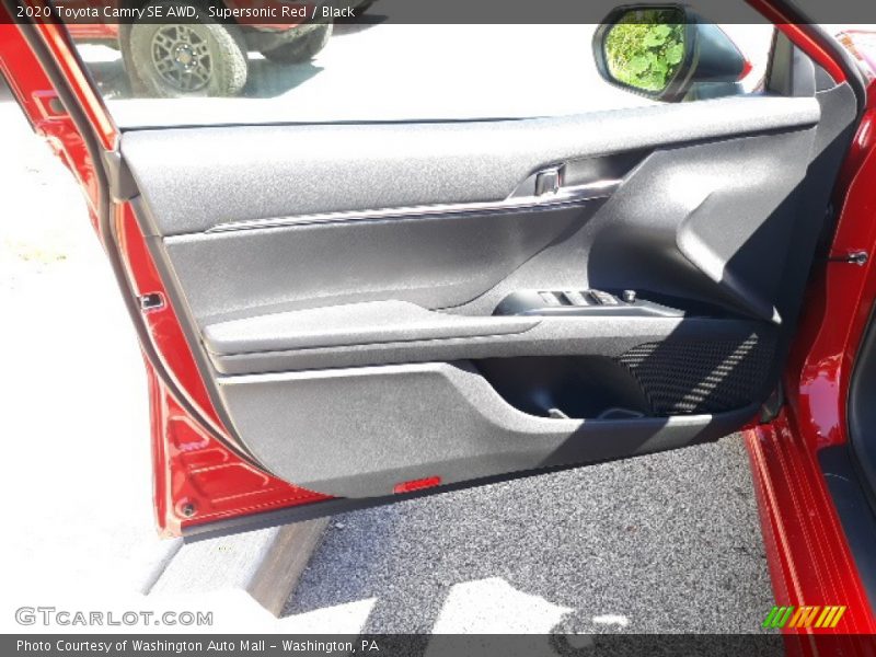Supersonic Red / Black 2020 Toyota Camry SE AWD