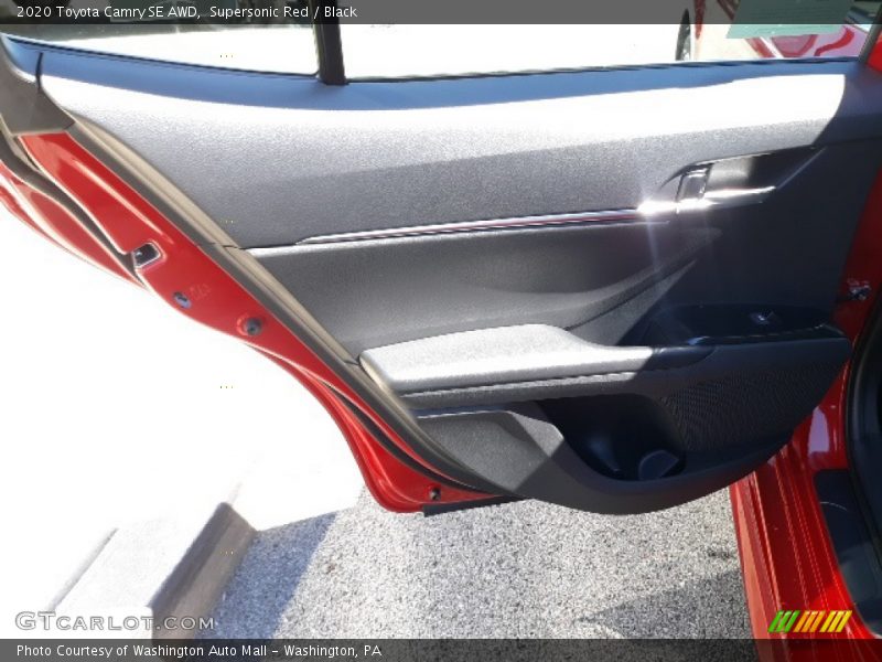 Supersonic Red / Black 2020 Toyota Camry SE AWD