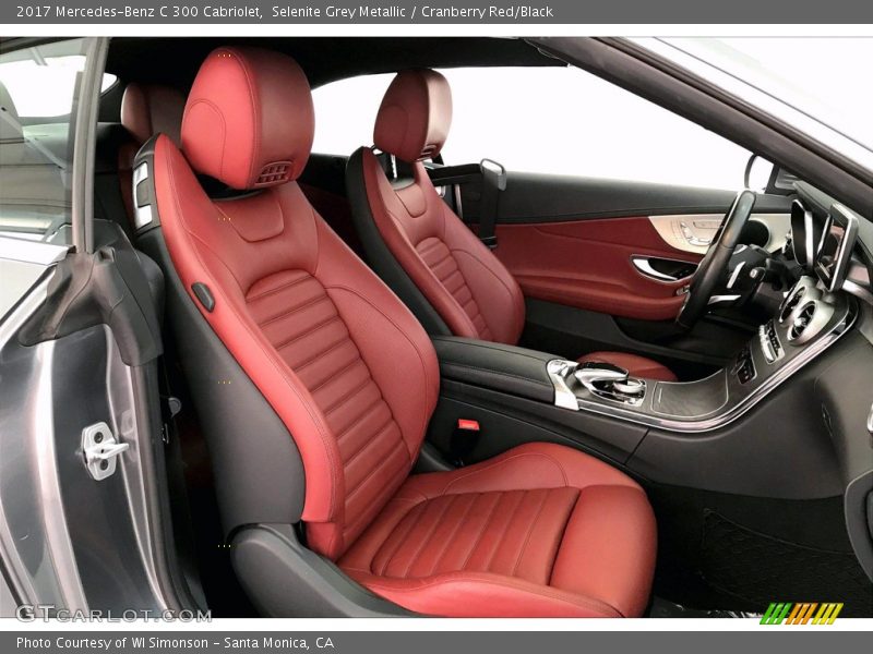 Selenite Grey Metallic / Cranberry Red/Black 2017 Mercedes-Benz C 300 Cabriolet