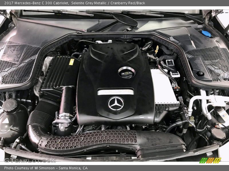 Selenite Grey Metallic / Cranberry Red/Black 2017 Mercedes-Benz C 300 Cabriolet