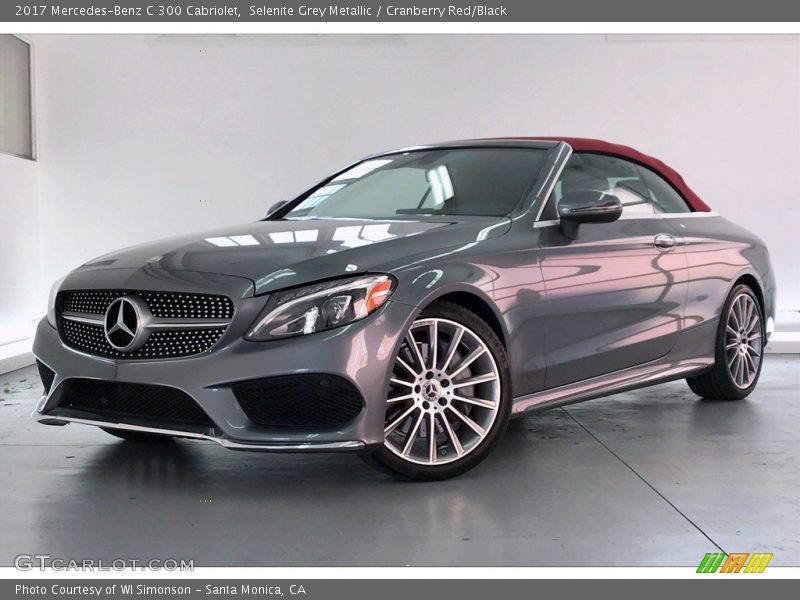 Selenite Grey Metallic / Cranberry Red/Black 2017 Mercedes-Benz C 300 Cabriolet