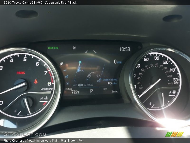  2020 Camry SE AWD SE AWD Gauges
