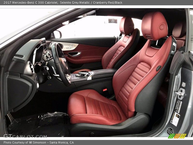 Selenite Grey Metallic / Cranberry Red/Black 2017 Mercedes-Benz C 300 Cabriolet