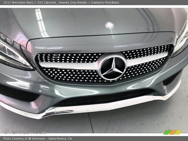 Selenite Grey Metallic / Cranberry Red/Black 2017 Mercedes-Benz C 300 Cabriolet