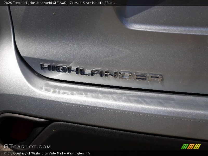 Celestial Silver Metallic / Black 2020 Toyota Highlander Hybrid XLE AWD