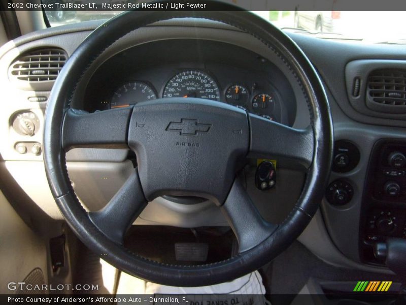 Majestic Red Metallic / Light Pewter 2002 Chevrolet TrailBlazer LT