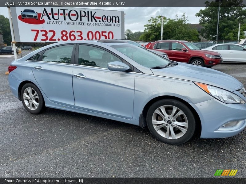 Iridescent Silver Blue Metallic / Gray 2011 Hyundai Sonata Limited