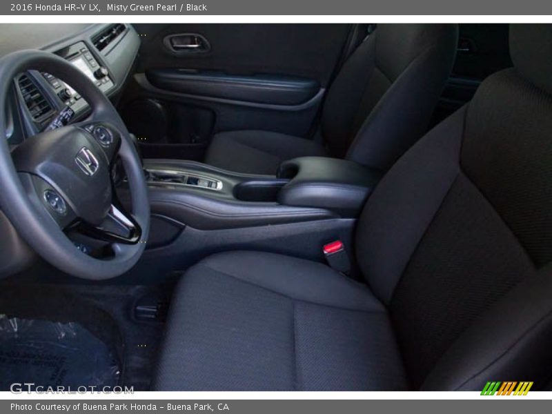Misty Green Pearl / Black 2016 Honda HR-V LX