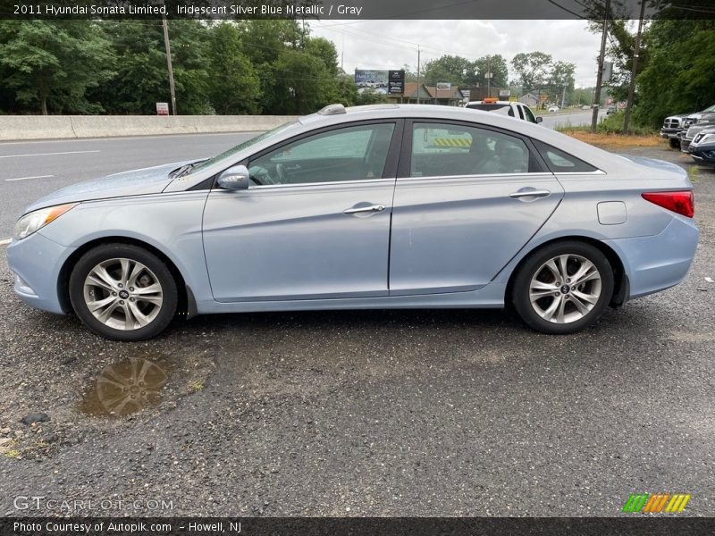 Iridescent Silver Blue Metallic / Gray 2011 Hyundai Sonata Limited