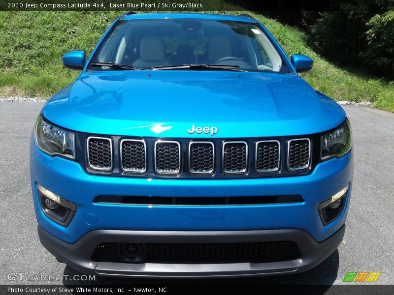 Laser Blue Pearl / Ski Gray/Black 2020 Jeep Compass Latitude 4x4