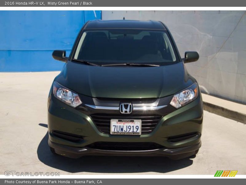Misty Green Pearl / Black 2016 Honda HR-V LX