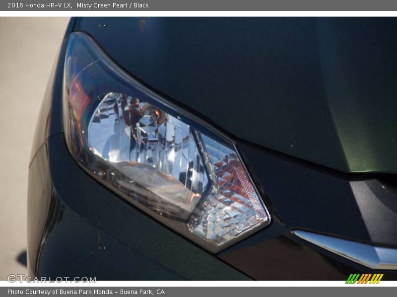 Misty Green Pearl / Black 2016 Honda HR-V LX