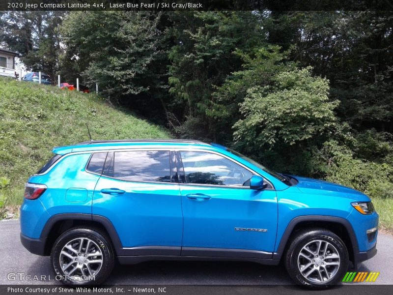 Laser Blue Pearl / Ski Gray/Black 2020 Jeep Compass Latitude 4x4