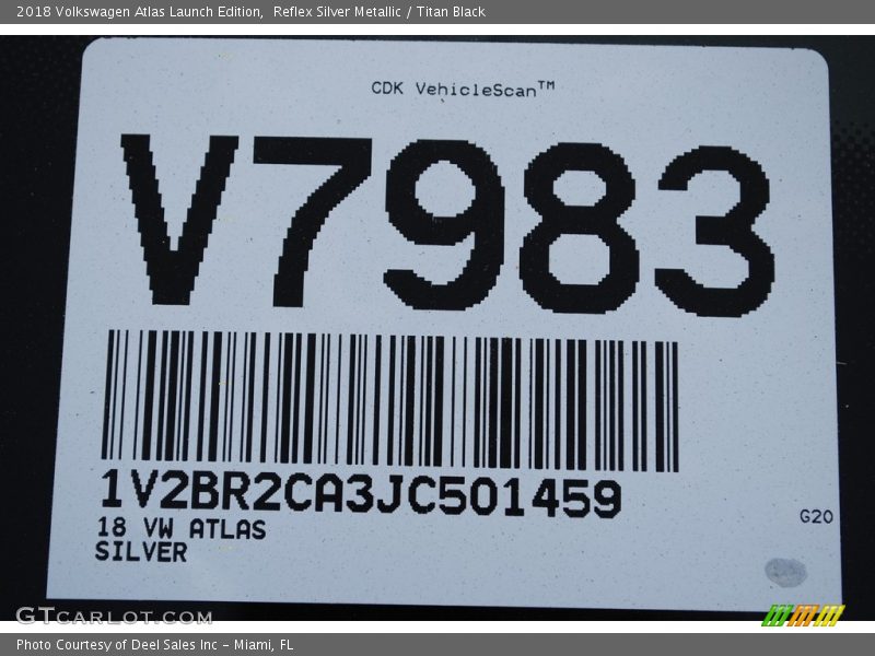 Reflex Silver Metallic / Titan Black 2018 Volkswagen Atlas Launch Edition