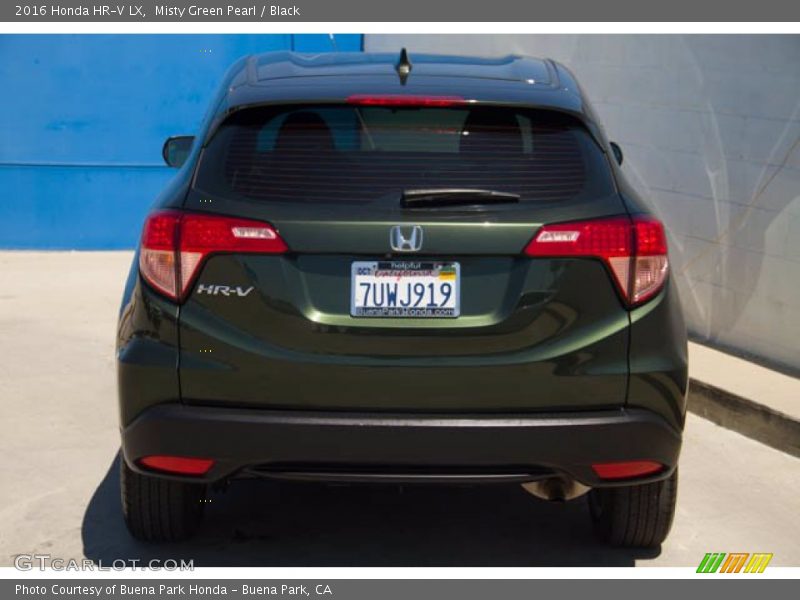 Misty Green Pearl / Black 2016 Honda HR-V LX