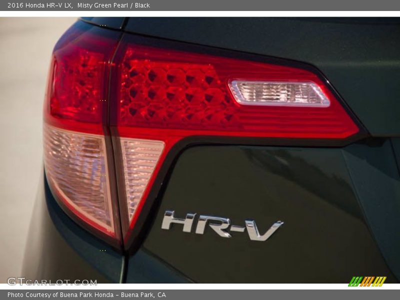 Misty Green Pearl / Black 2016 Honda HR-V LX