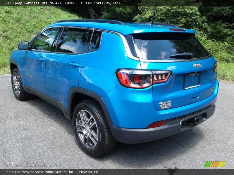Laser Blue Pearl / Ski Gray/Black 2020 Jeep Compass Latitude 4x4