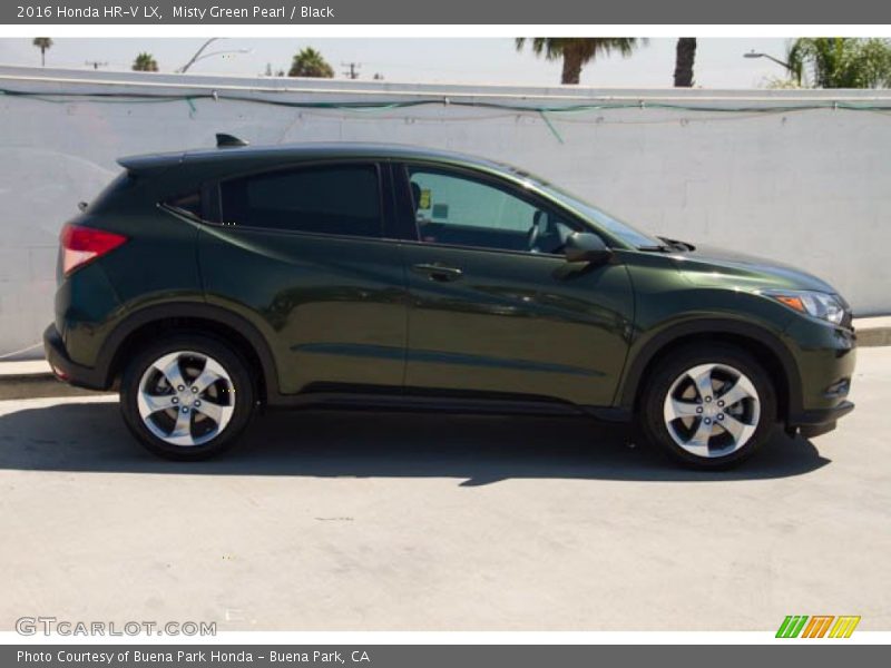 Misty Green Pearl / Black 2016 Honda HR-V LX