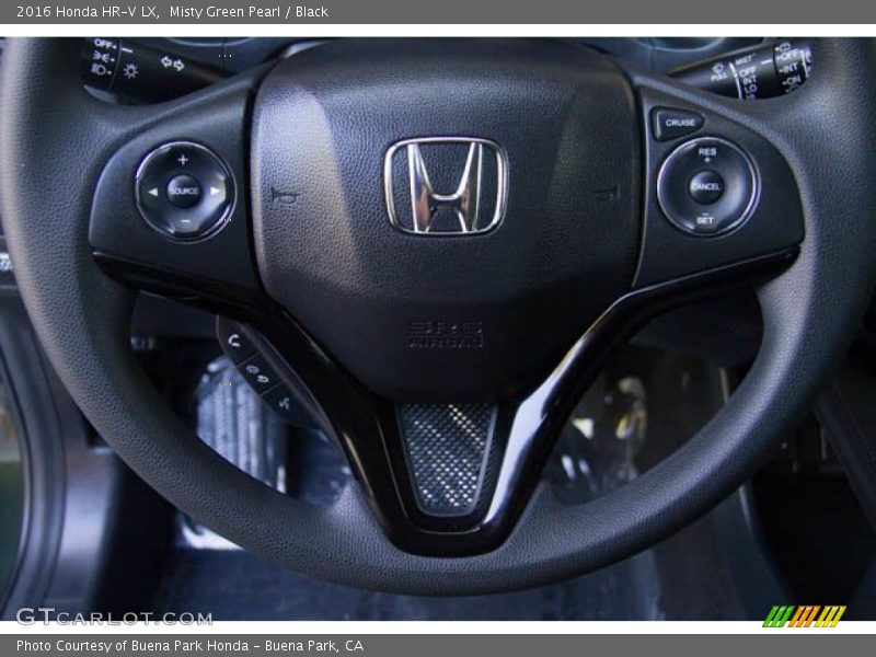 Misty Green Pearl / Black 2016 Honda HR-V LX