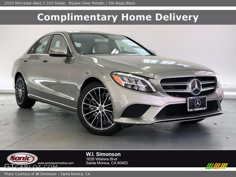 Mojave Silver Metallic / Silk Beige/Black 2020 Mercedes-Benz C 300 Sedan