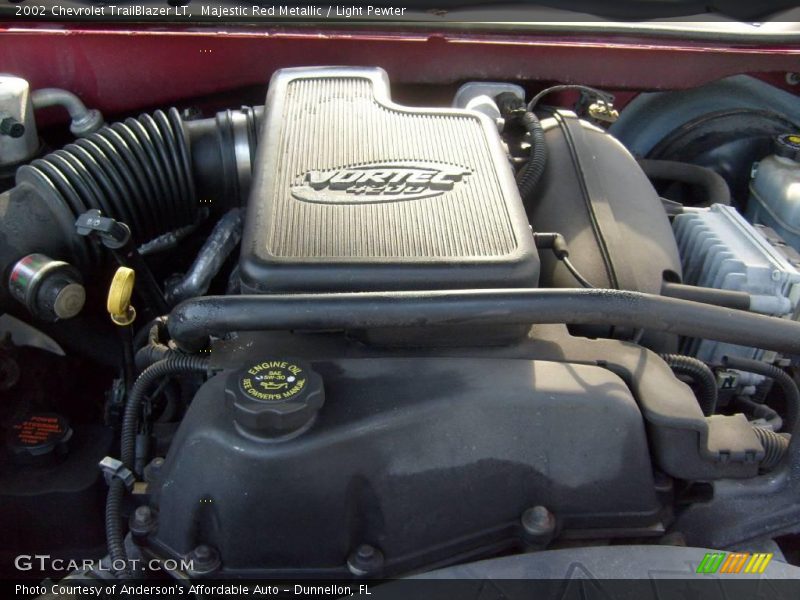 Majestic Red Metallic / Light Pewter 2002 Chevrolet TrailBlazer LT