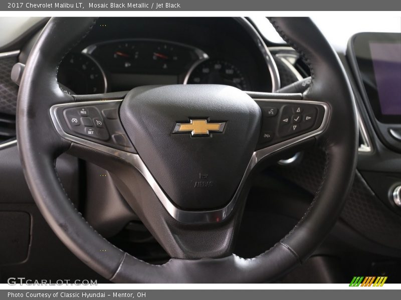 Mosaic Black Metallic / Jet Black 2017 Chevrolet Malibu LT