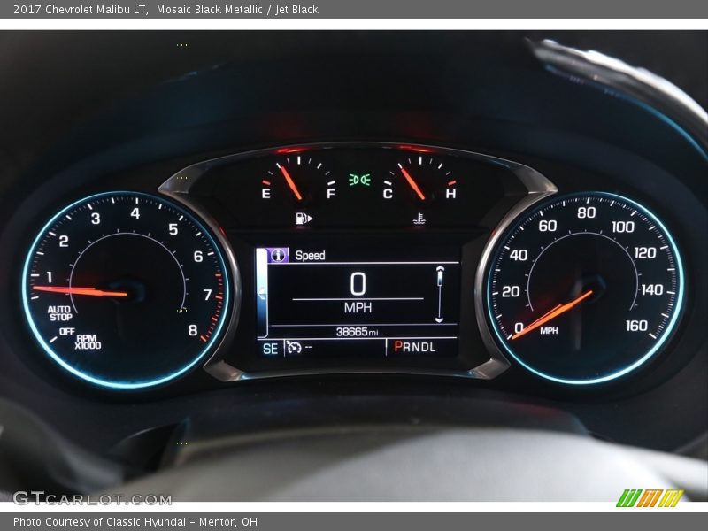 Mosaic Black Metallic / Jet Black 2017 Chevrolet Malibu LT