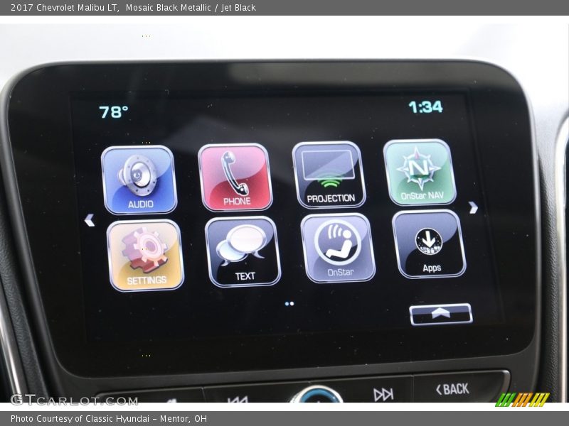 Mosaic Black Metallic / Jet Black 2017 Chevrolet Malibu LT