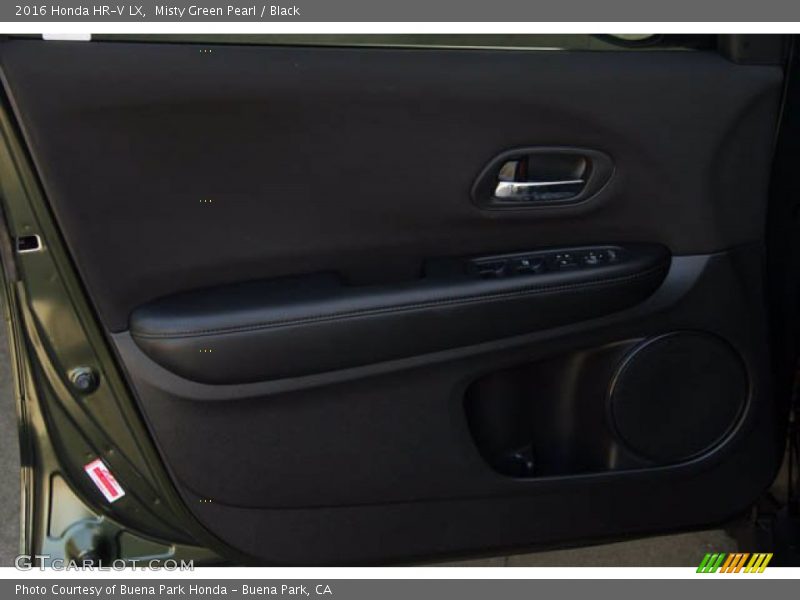 Misty Green Pearl / Black 2016 Honda HR-V LX