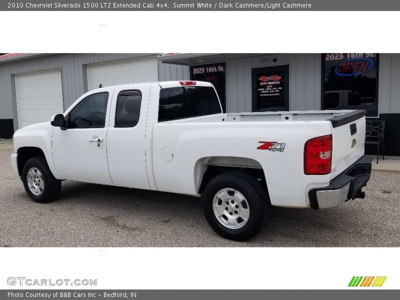 Summit White / Dark Cashmere/Light Cashmere 2010 Chevrolet Silverado 1500 LTZ Extended Cab 4x4