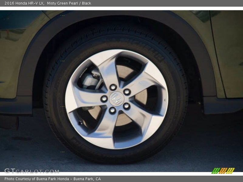 Misty Green Pearl / Black 2016 Honda HR-V LX