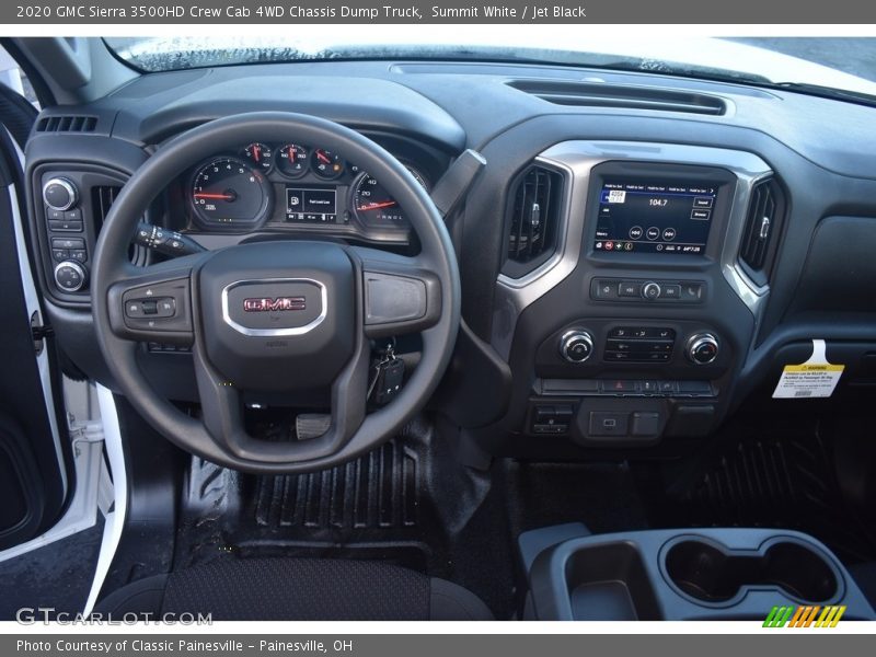 Summit White / Jet Black 2020 GMC Sierra 3500HD Crew Cab 4WD Chassis Dump Truck