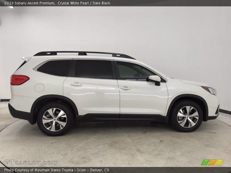 Crystal White Pearl / Slate Black 2019 Subaru Ascent Premium