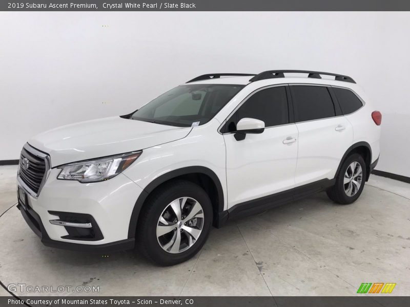 Crystal White Pearl / Slate Black 2019 Subaru Ascent Premium
