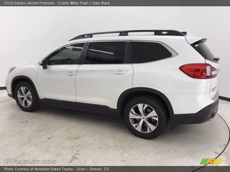 Crystal White Pearl / Slate Black 2019 Subaru Ascent Premium