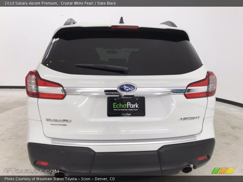 Crystal White Pearl / Slate Black 2019 Subaru Ascent Premium