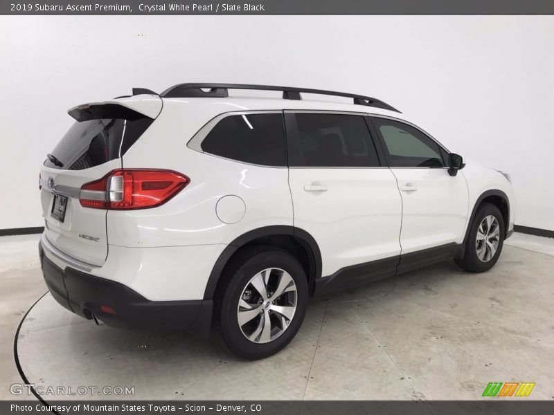 Crystal White Pearl / Slate Black 2019 Subaru Ascent Premium