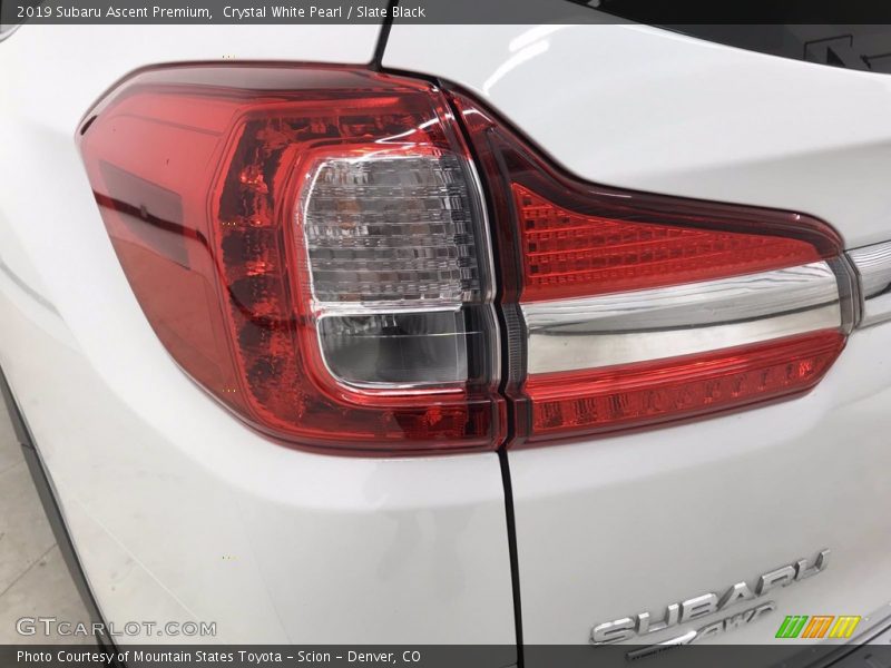 Crystal White Pearl / Slate Black 2019 Subaru Ascent Premium