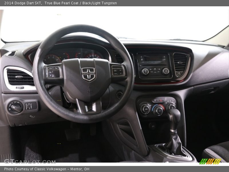 True Blue Pearl Coat / Black/Light Tungsten 2014 Dodge Dart SXT